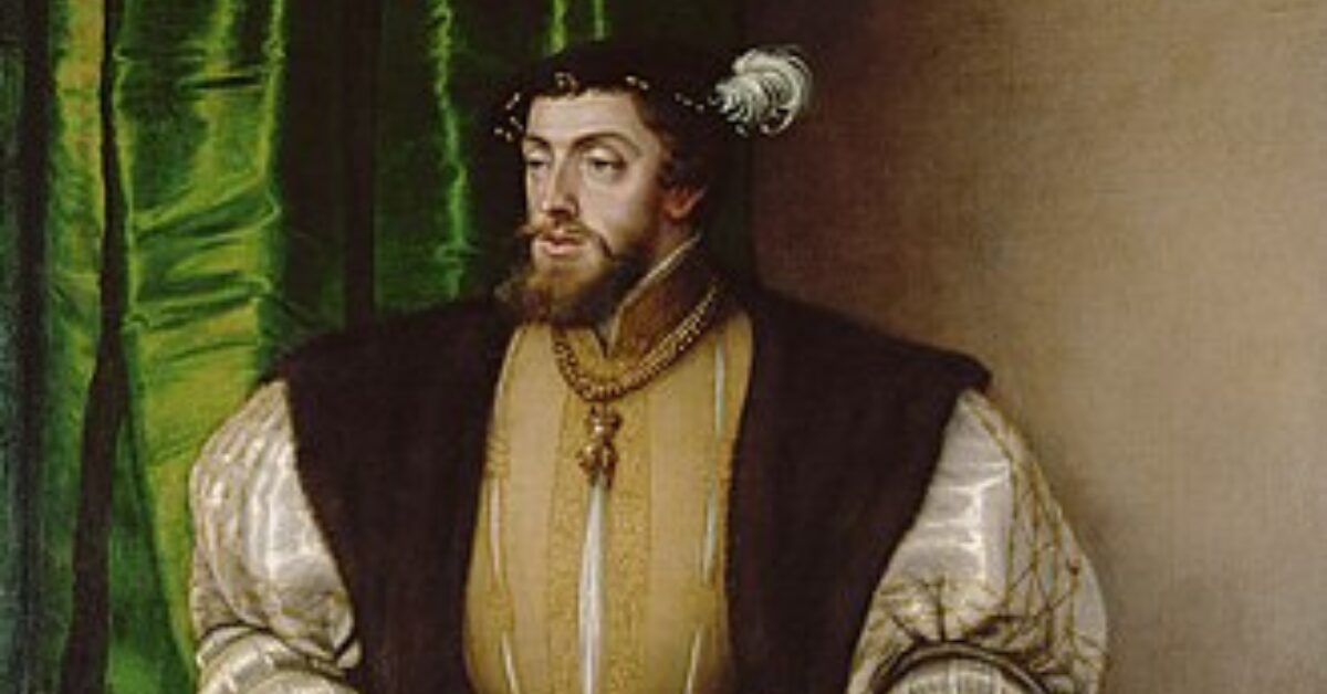 神聖ローマ皇帝カール5世（スペイン王カルロス1世）を描いた肖像画。Portrait of Charles V, Holy Roman Emperor and King Charles I of Spain.