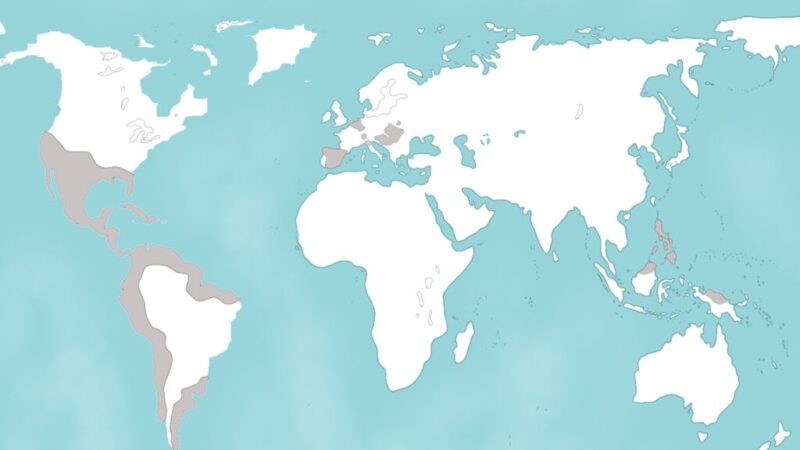 ハプスブルク家 カール5世の勢力地図