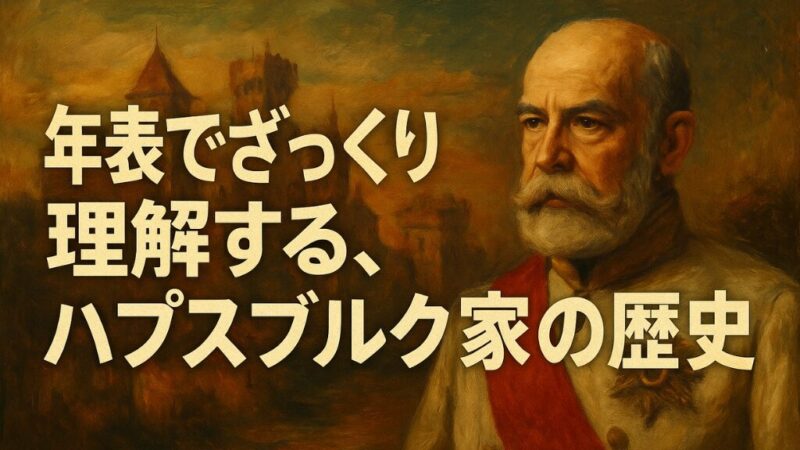 年表でざっくりと理解するハプスブルク家の歴史 (アイキャッチ)