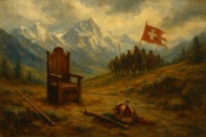 ルドルフ1世死去 (イメージ絵画)