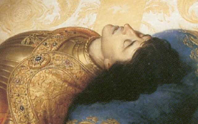 フィリップの死去（19世紀画）