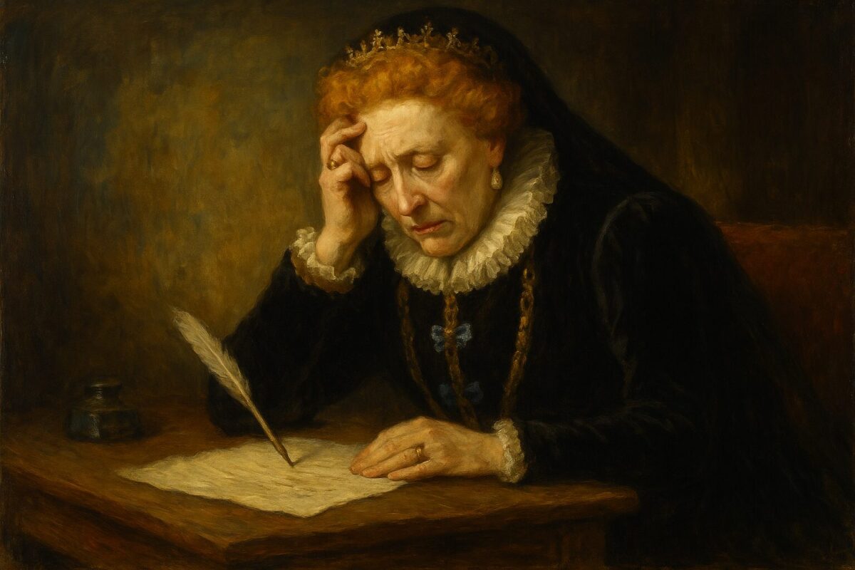 メアリーの処刑に苦悩するエリザベス1世