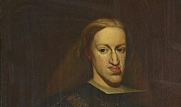 カルロス2世とハプスブルク家に見られる顕著なあご・しゃくれ（ハプスブルク顎）の特徴を示す肖像 | Portrait highlighting the characteristic Habsburg jaw, a protruding lower chin associated with the dynasty’s hereditary traits. (Carlos II)