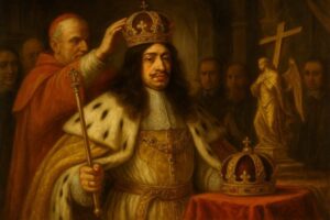 レオポルト1世が神聖ローマ皇帝に即位 (イメージ絵画)