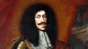 レオポルト2世とハプスブルク家に見られる顕著なあご・しゃくれ（ハプスブルク顎）の特徴を示す肖像 | Portrait highlighting the characteristic Habsburg jaw, a protruding lower chin associated with the dynasty’s hereditary traits. (Leopold II)