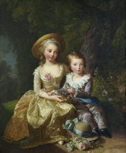 Marie-Thérése with her brother, Louis Joseph