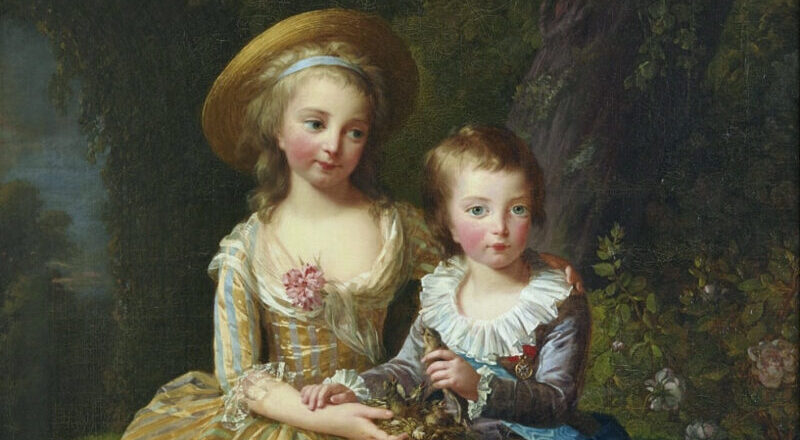 Marie-Thérése with her brother, Louis Joseph