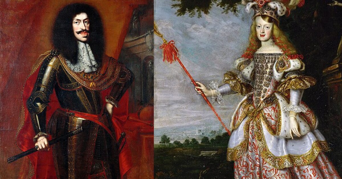 Portrait of Leopold I, Habsburg emperor and husband of Margarita Teresa. 「ハプスブルク皇帝レオポルト1世（マルガリータ・テレサの夫）を描いた肖像画。」