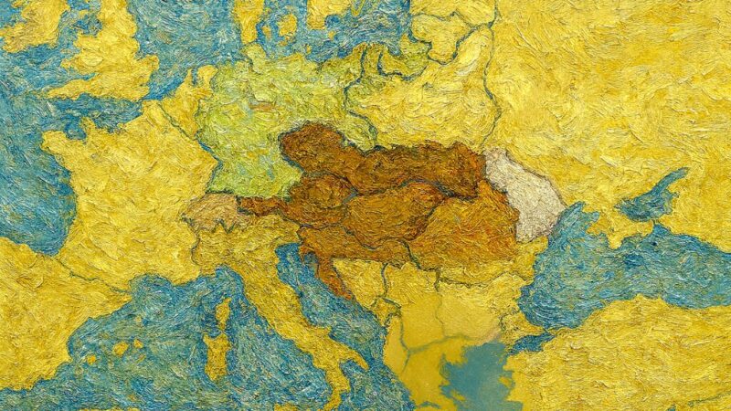 Map of the House of Habsburg: New nations born in its ruins