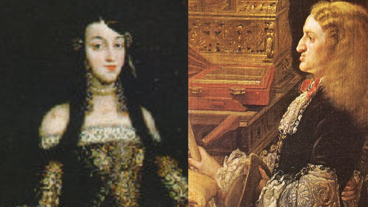 King Charles II of Spain and Queen Marie Louise d'Orléans カルロス2世とマリー・ルイーズ・ドルレアン王妃