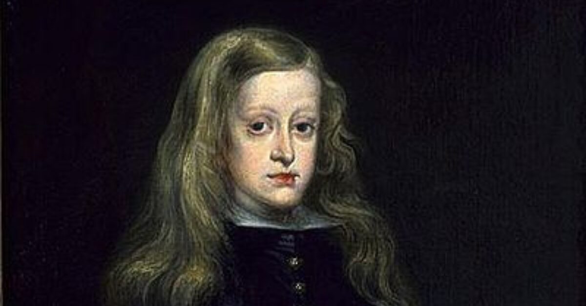 少年時代のカルロス2世 