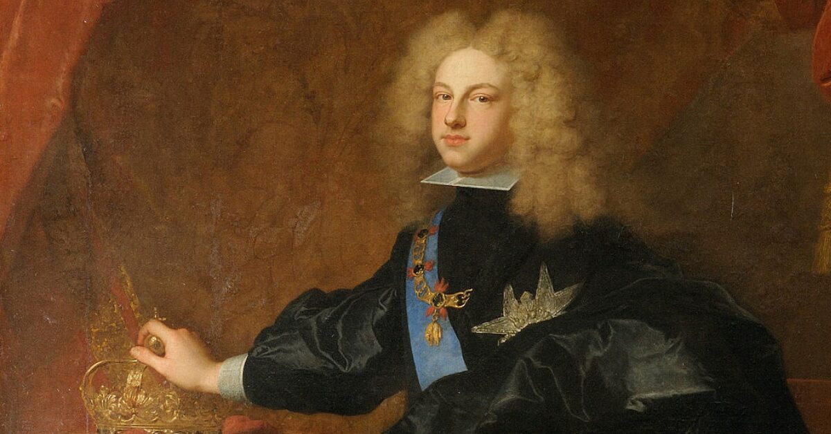 フェリペ5世の肖像画　Felipe V de España por Hyacinthe Rigaud (1701)