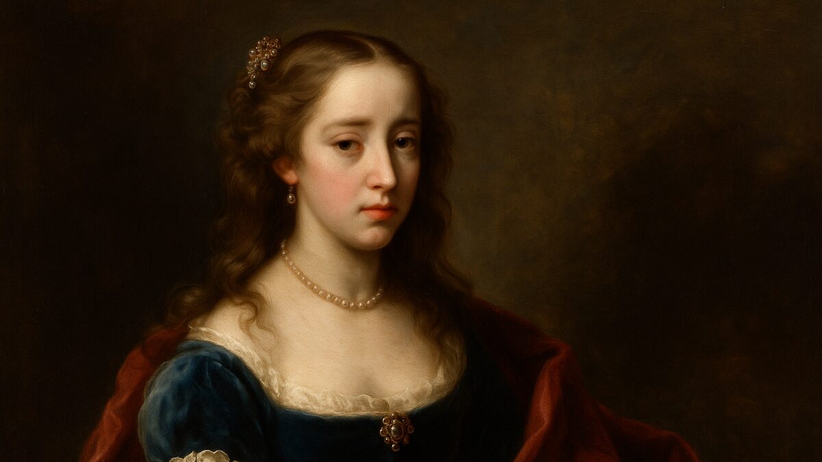 Marie Louise d'Orléans, the young queen consort who married Charles II of Spain 「マリー・ルイーズ・ドルレアン｜カルロス2世に嫁いだ若きスペイン王妃の肖像」| AI generated