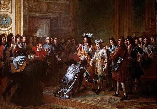 On November 16, 1700, Philip V was proclaimed King of Spain at the Palace of Versailles. 1700年11月16日、ヴェルサイユ宮殿でフェリペ5世がスペイン国王として宣言された。